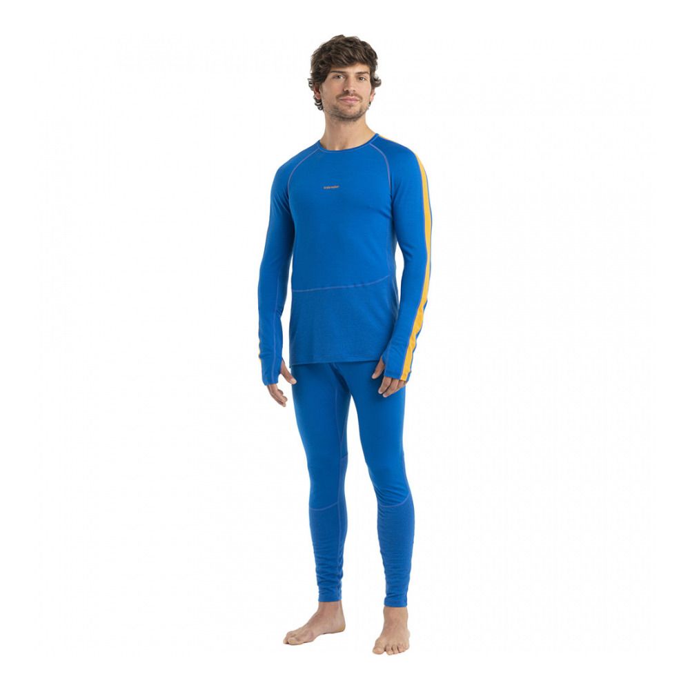 Icebreaker ZONEKNIT 200 - Sous-couche Homme lazurite/solar/cb