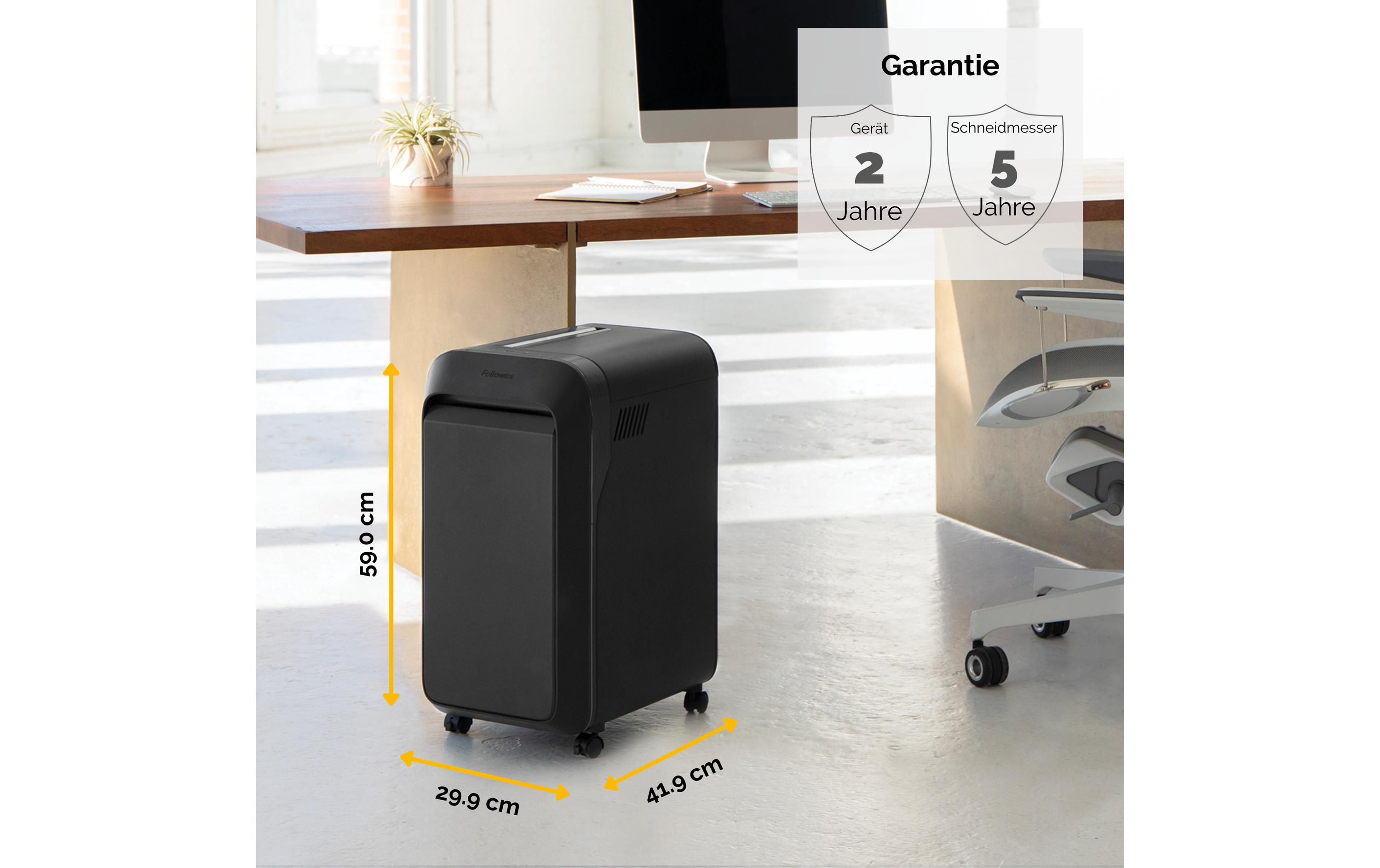 Aktenvernichter LX221 P-5, 20 Seiten, Schwarz<br>Papierschredder