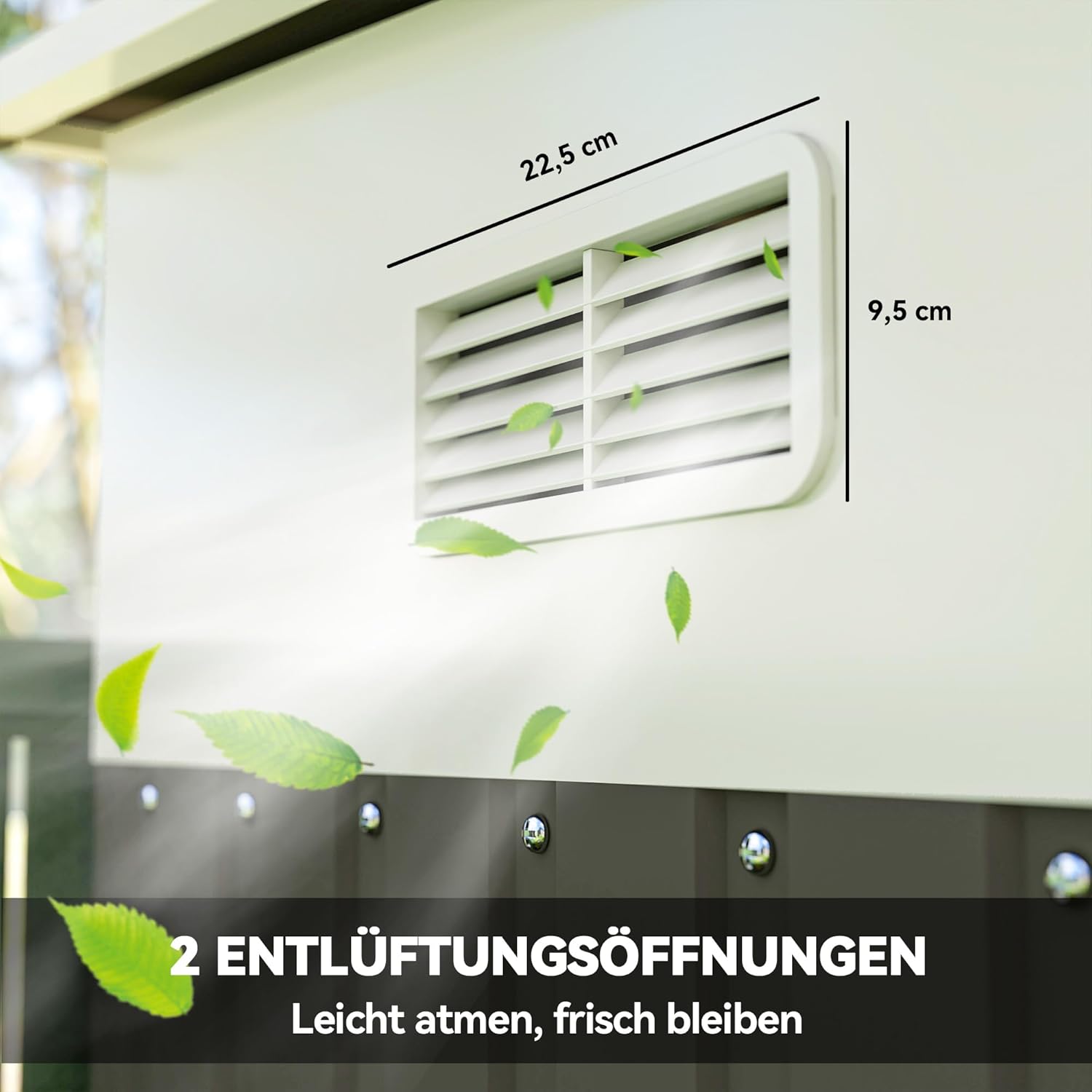 Outsunny Metall Gerätehaus 280x345x201cm 19,4m³ Gartenhaus mit Pultdach Schiebetür wetterfest Geräteschuppen Schuppen Outdoor Schrank für Außenbereich Hinterhof Anthrazit Garten, Grau
