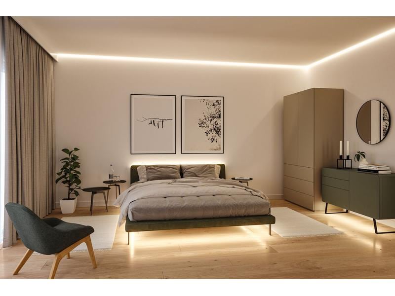 Paulmann LED-Stripe MaxLED 1000 Einzelstripe COB, 2700K, 2. LED Streifen Full-Line COB Basisset
