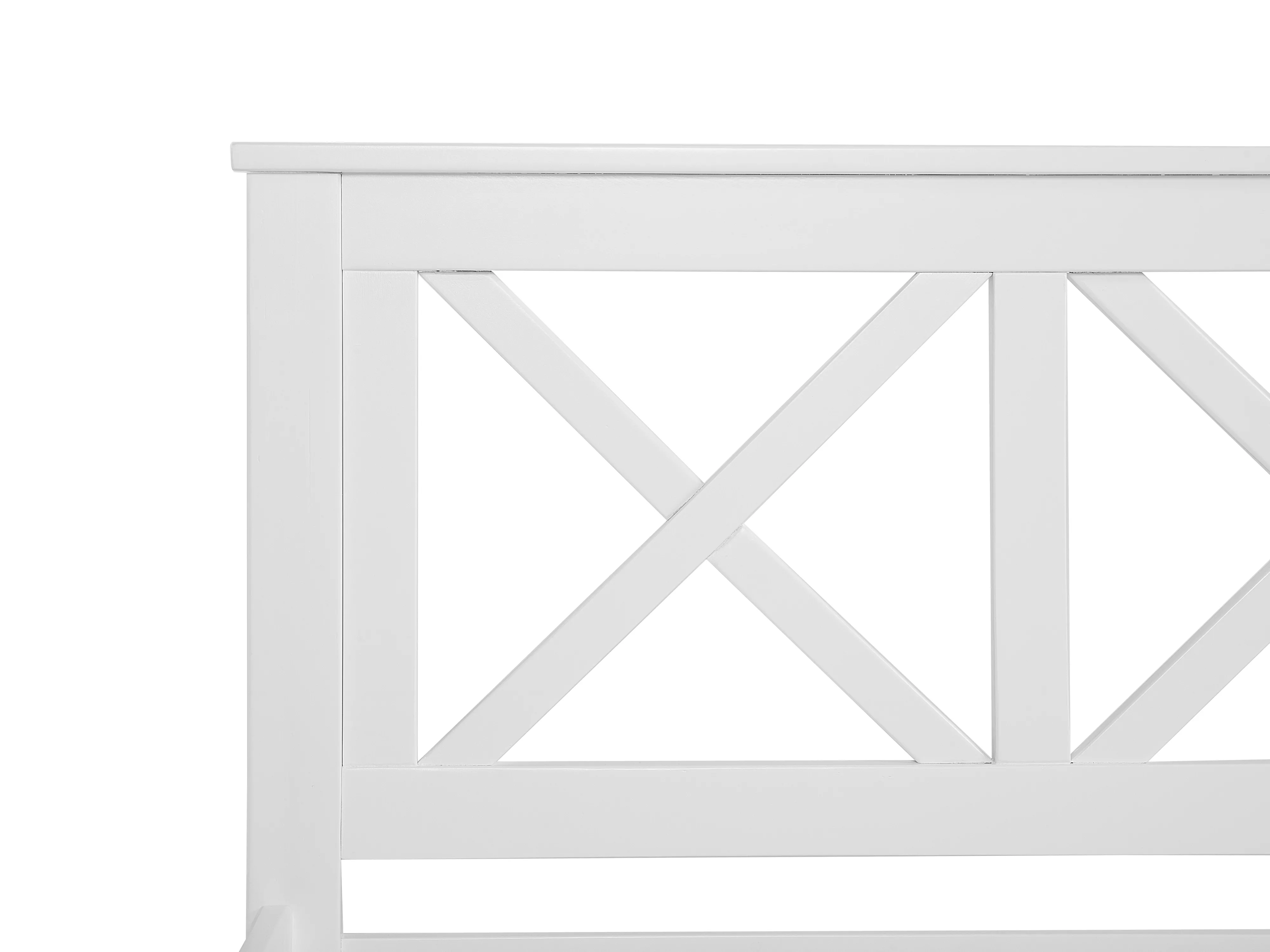 Bed Dennenhout TANNAY 180 x 200 cm Wit
