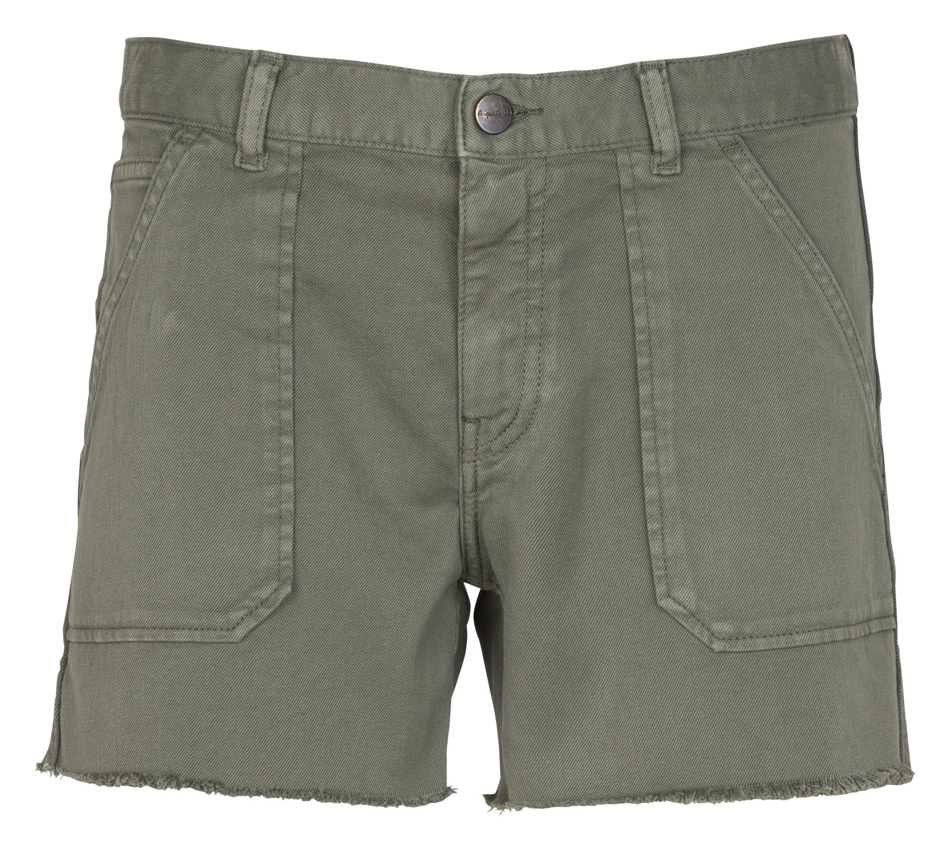 TOOLS - Short droit en denim stretch| Kaki