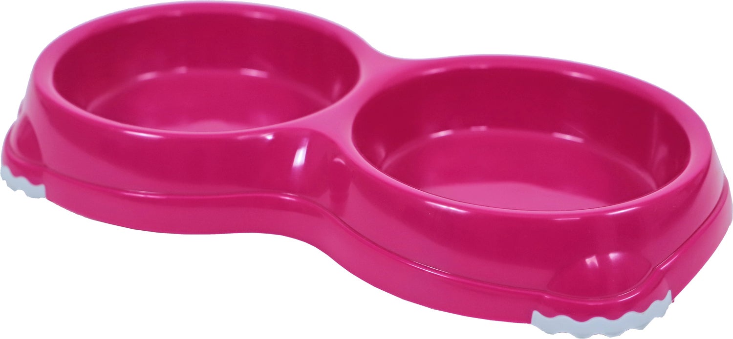 Moderna kattenvoer- en drinkbak roze 400 ml