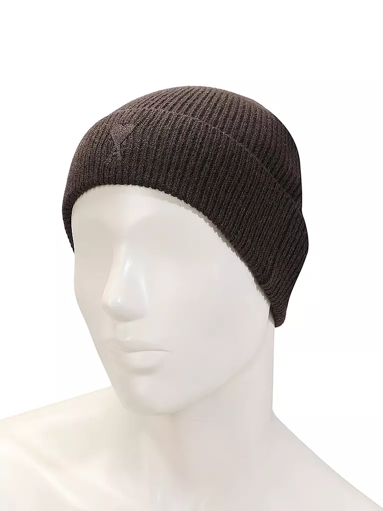 AMI PARIS Kaschmirmütze - Haube TONAL ADC BEANIE braun