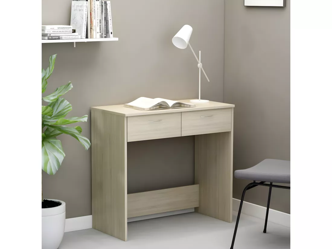 Bureau Chêne Sonoma 80x40x75 cm Aggloméré