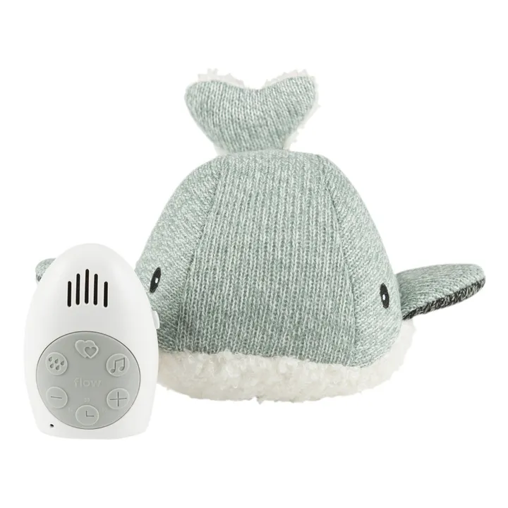 Flow Peluche veilleuse Baleine Moby | Vert