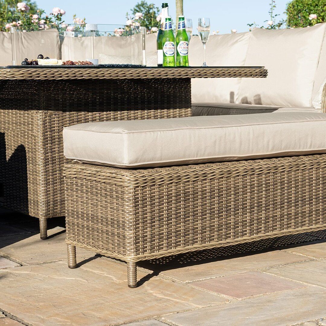 Royal U Shaped Sofa Set with Fire Pit Table
