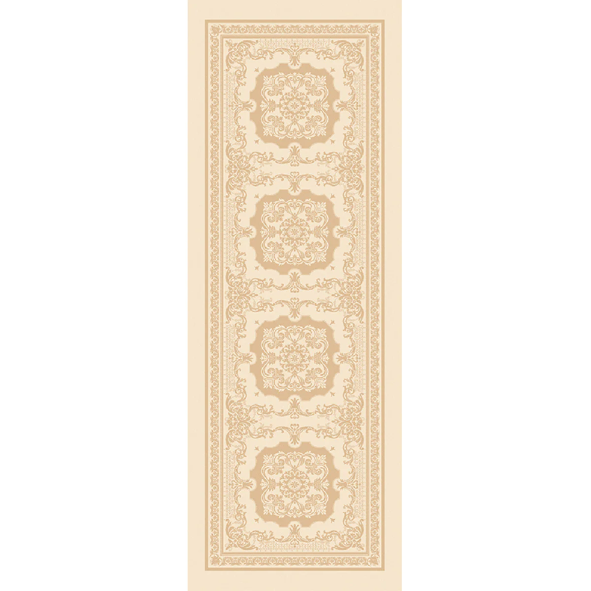 Chemin de table antitache déperlant coton & autres fibres beige 54X230
