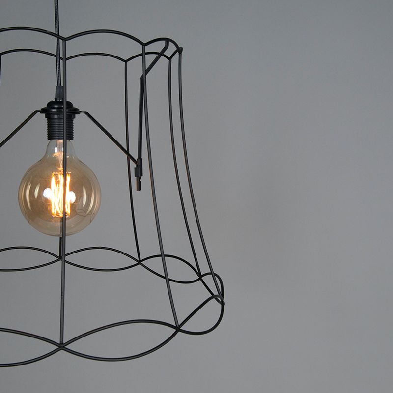 Retro hanglamp zwart 50 cm - Granny Frame