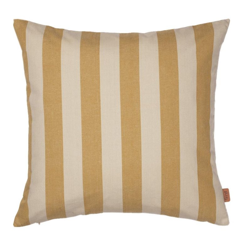 Ferm Living Strand Outdoor kussen 50x50 Warm Yellow/Parchment