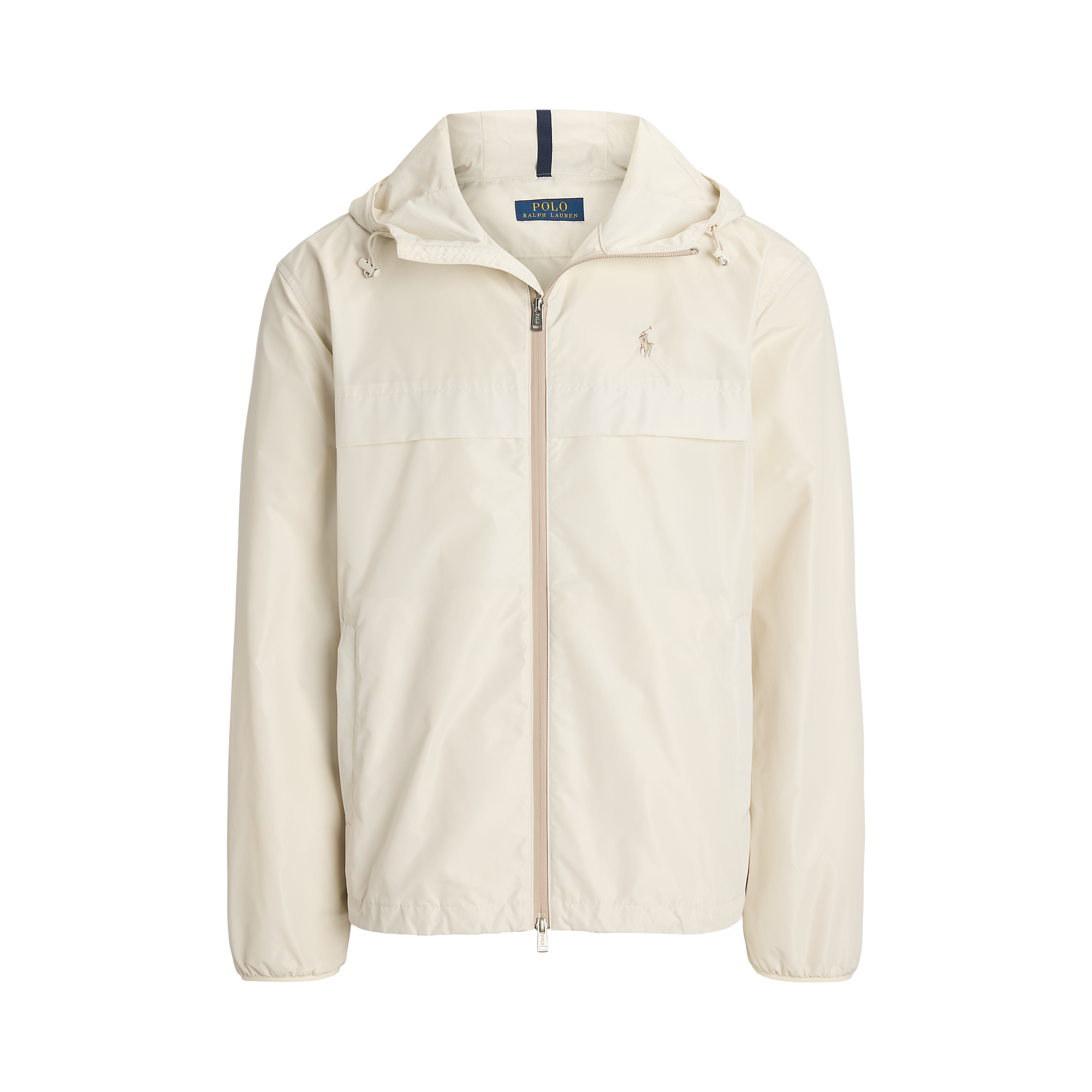 Veste droite col montant | Bleu