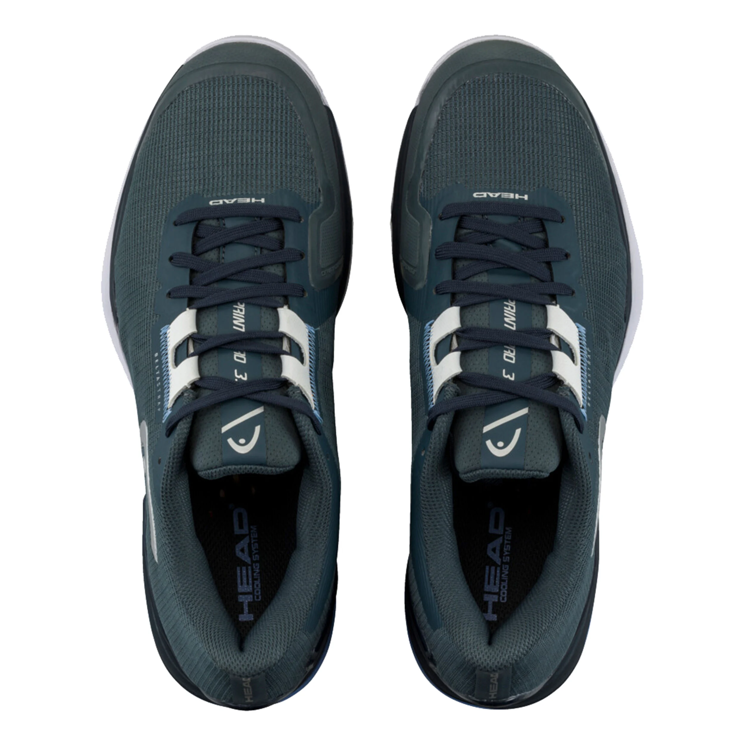 HEAD Sprint Pro 3.5 Chaussures Toutes Surfaces Hommes - Gris Foncé, Bleu