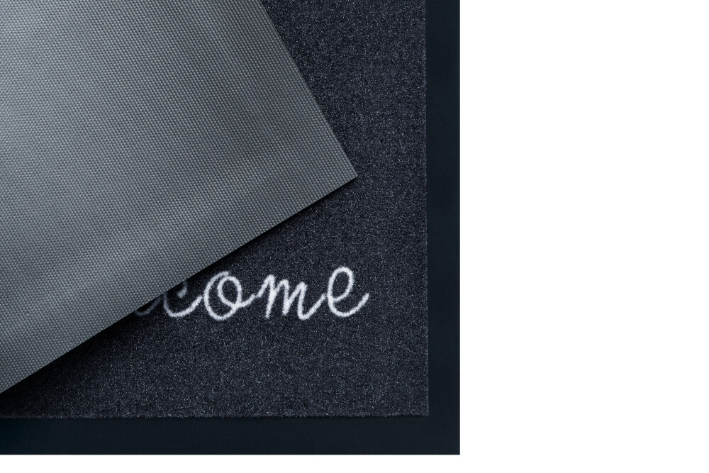 Strapazierfähige Fußmatte CLEAN WELCOME 75x45cm anthrazit Fußabtreter Modern Design