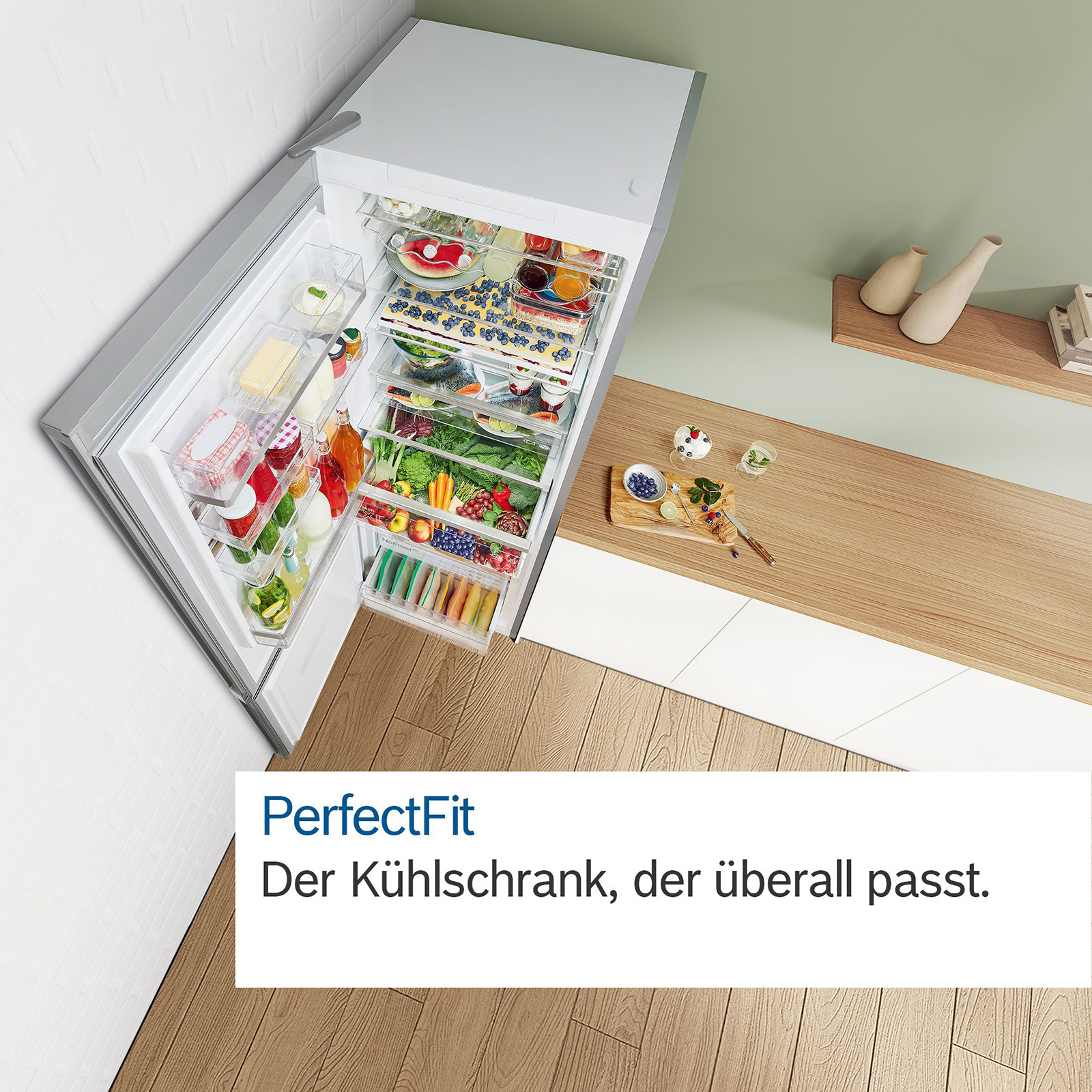 BOSCH Kühl-Gefrierkombination KGN39VICT - Edelstahl - C