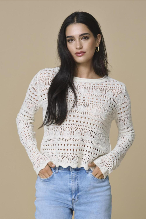 Jacqueline de Yong beige dames trui