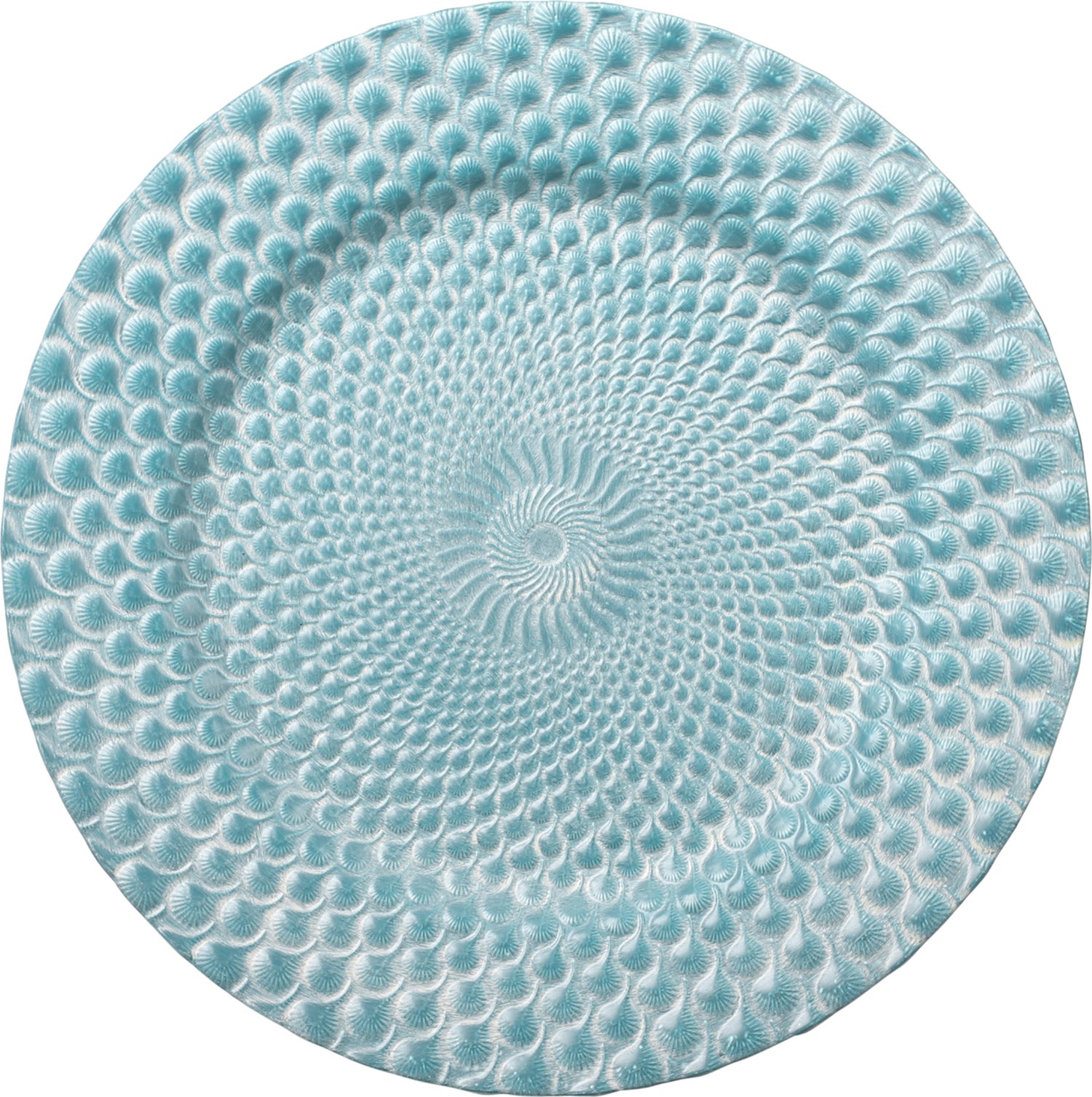 Mica Decorations decoratiebord Schelp blauw D 33 H 1 cm