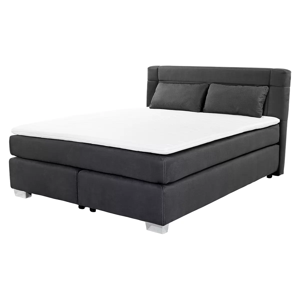 Boxspringbett Recife 160x200 Dunkelgrau