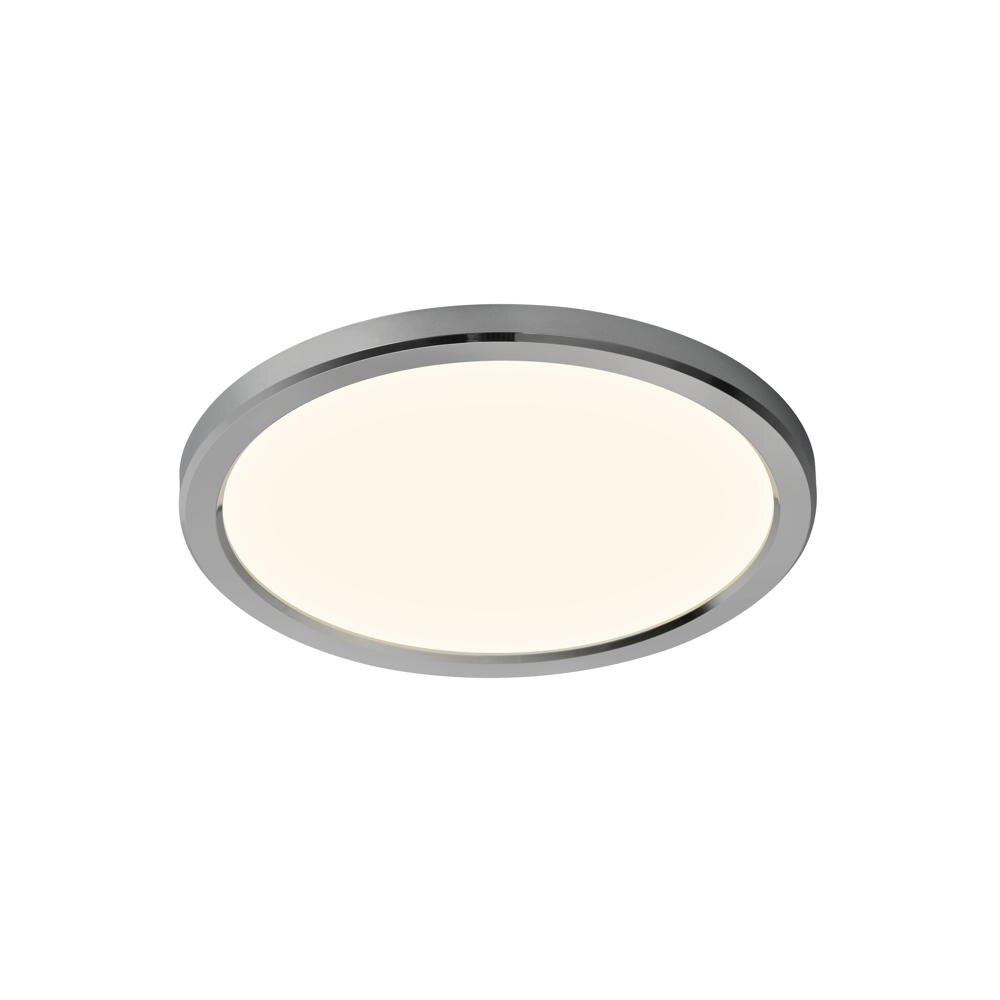 Oja LED plafondlamp in chroom, 14,5W, 1600lm, IP54, rond