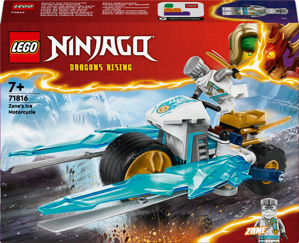 Klein setje, coole functieZane's ijsmotor Rollenspel Bouwpakket voor Kinderen met Ninja Speelgoed 71816