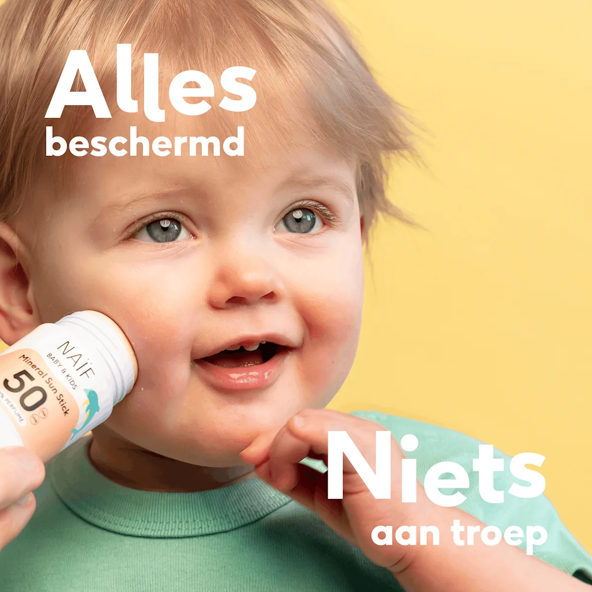 Voordeelset Minerale Zonnebrandcrème en Stick voor Baby & Kids SPF50 0% parfum
