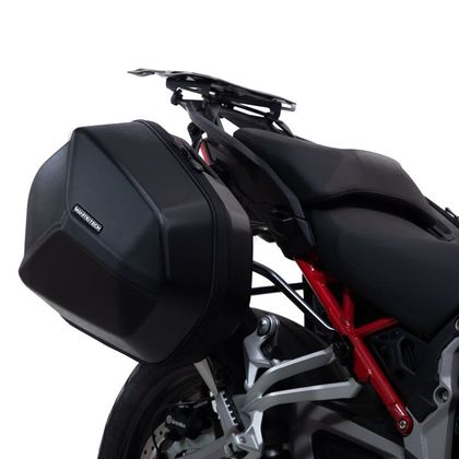 Valise SW-MOTECH AERO ABS AVEC SUPPORT (2 x 25 Litres) - Noir
