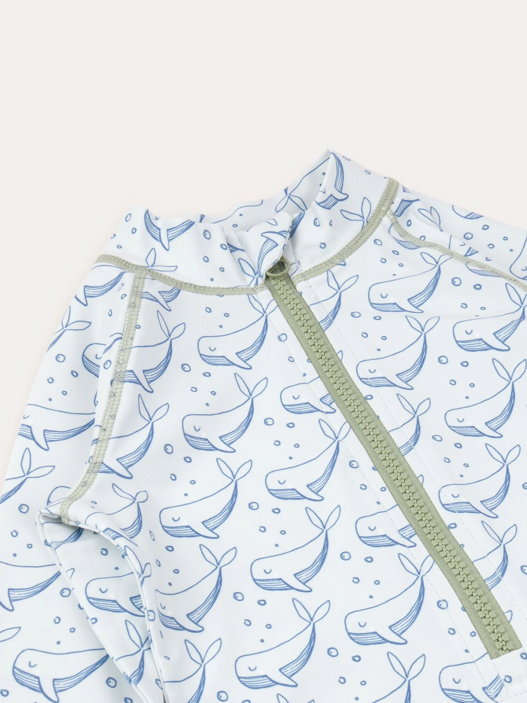 KIDLY BY MORI Blue 3/4 Sleeve Sunsafe Suit