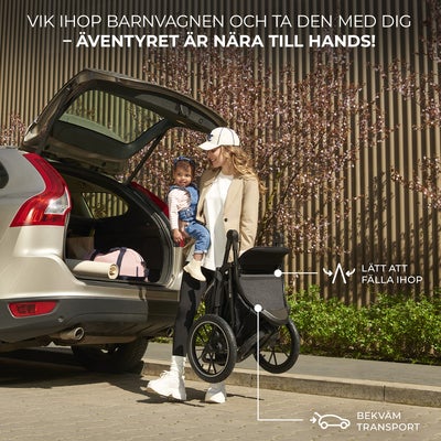 Kinderkraft HELSI 2 Terrengvogn, Grey