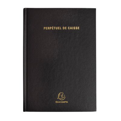 Agenda Perpétuel de Caisse - 1 jour par page - 14,8 x 21 cm - noir - Exacompta