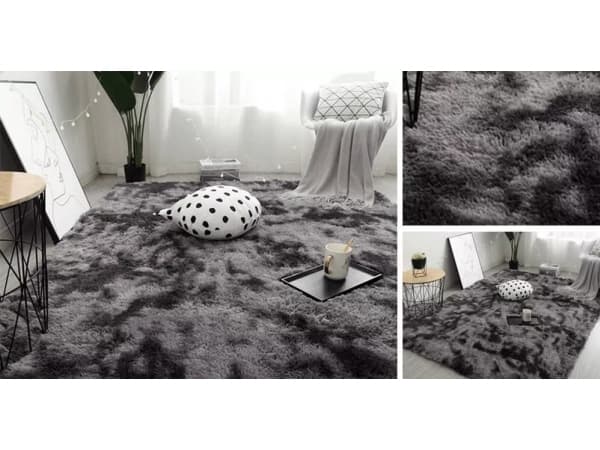 Strado Teppe Ombre Shaggy Strado 200x290 OmbreGrå (Mørkegrå) universal