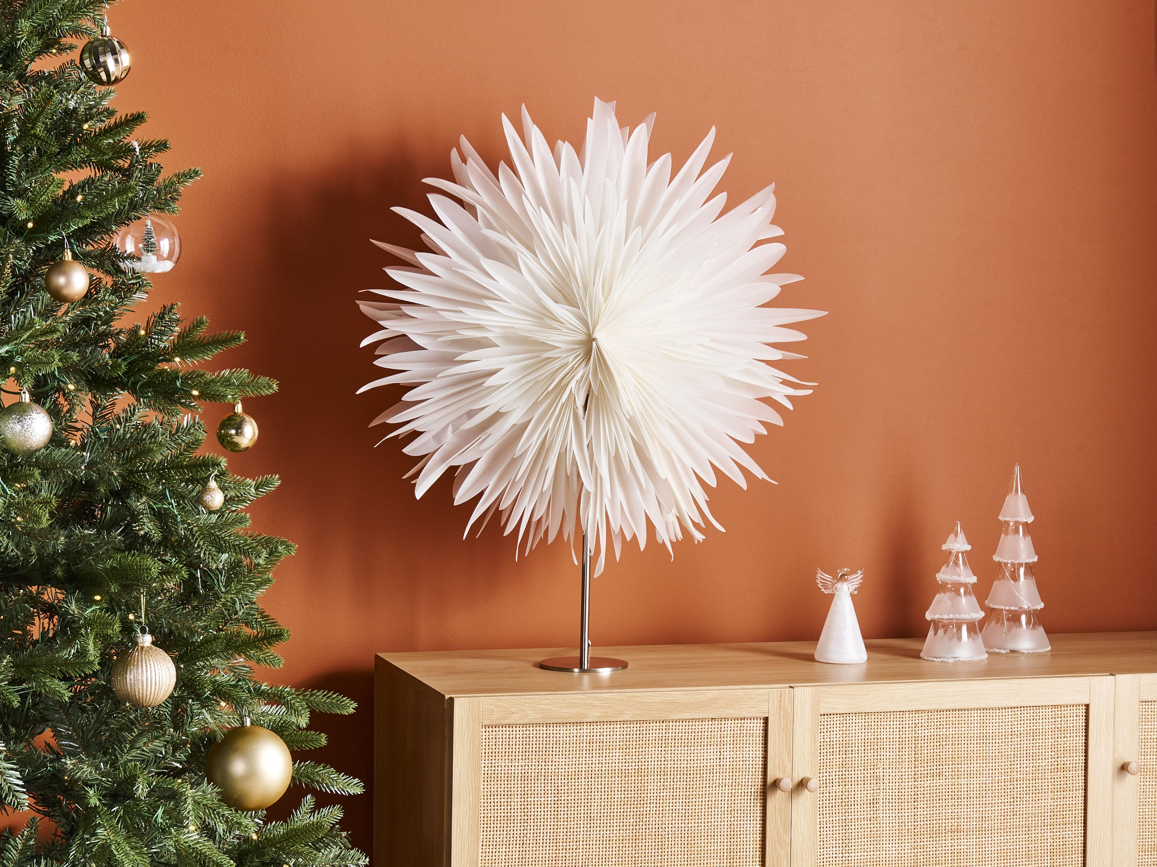 Kerstdecoratie Tafellamp SATOPANTH Ster 70 cm Wit
