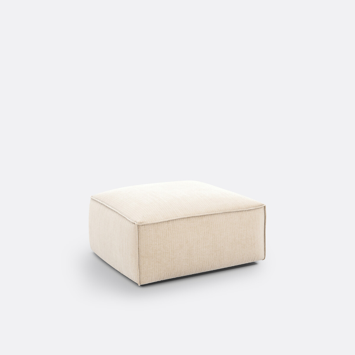LA REDOUTE INTERIEURS<br>Puff modular, veludo vintage canelado, Seven
