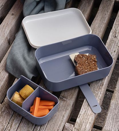 Sebra Brotdose - Silikonarmband - Busy Builders - Blau