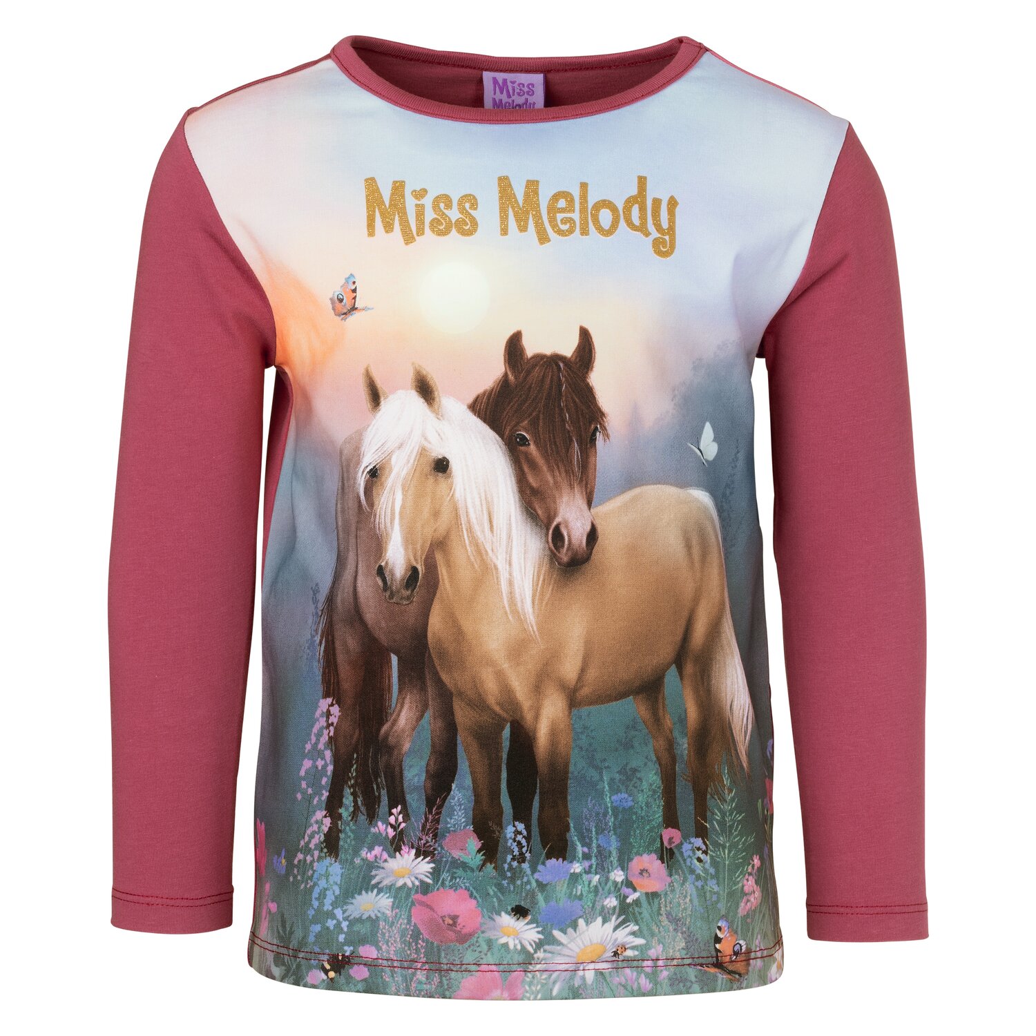 Miss Melody Langarmshirt  - malaga