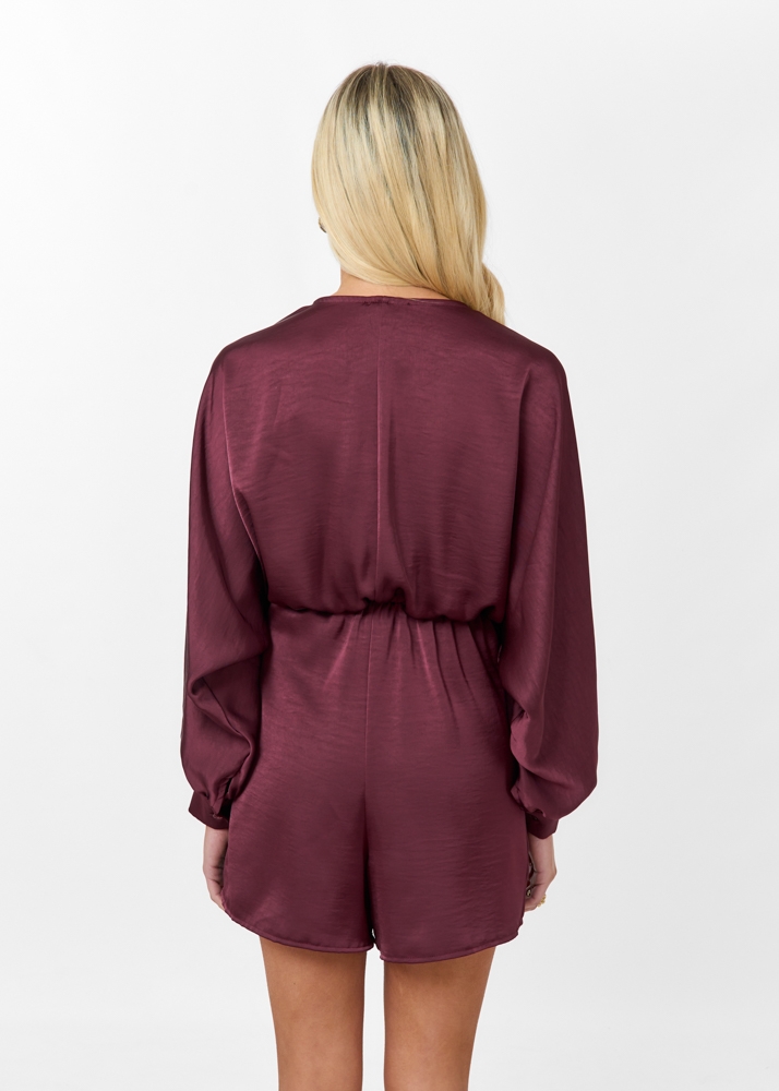 Loreen playsuit burgundy
