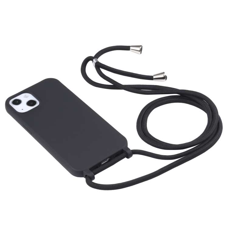 Handyhülle mit Band iPhone 14 Plus schwarz