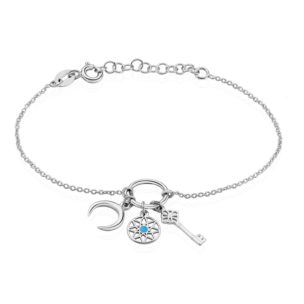 Bracelet Evyna Argent Blanc