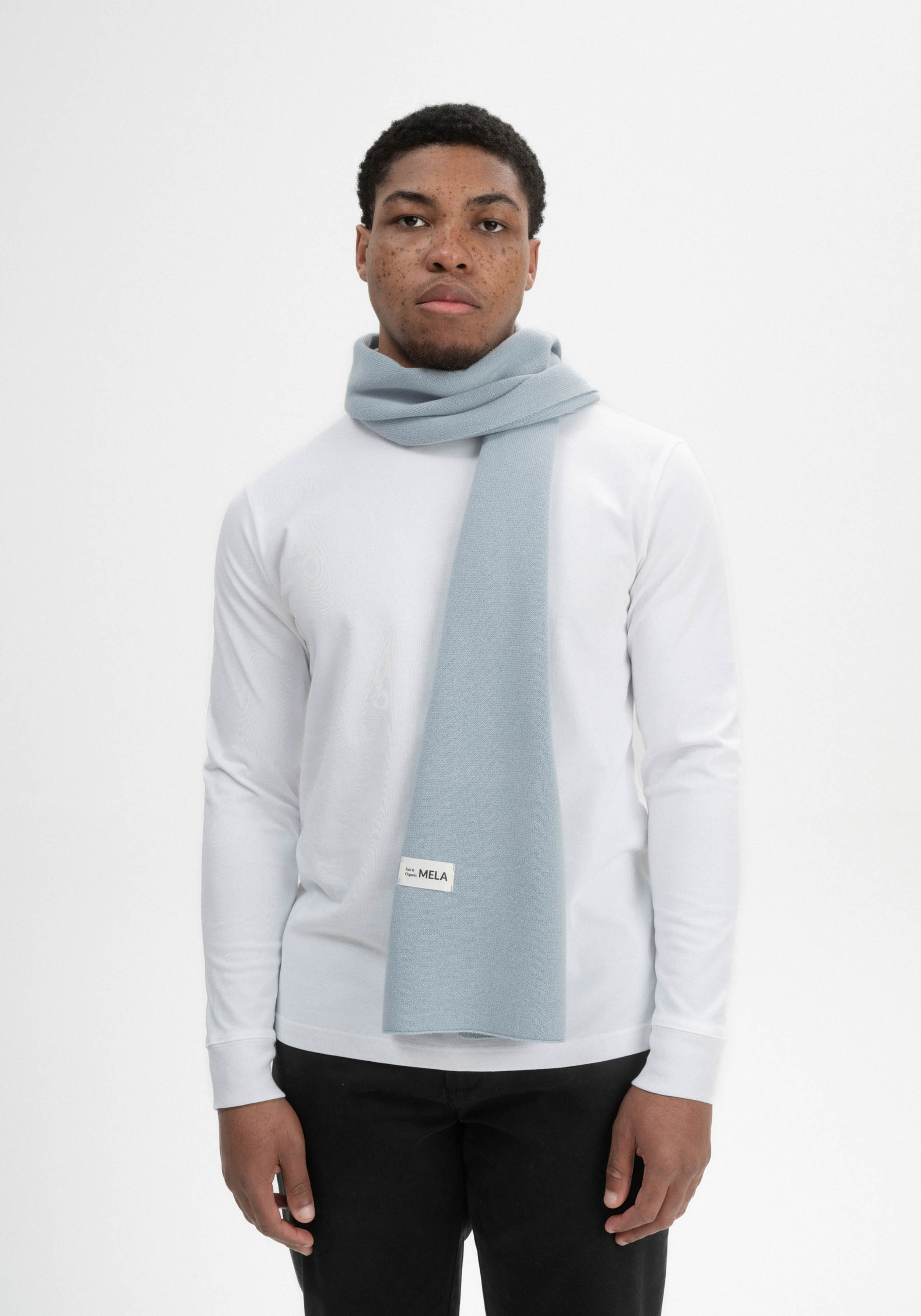 Mela Jacquard Schal Asmee Cloudy Blue