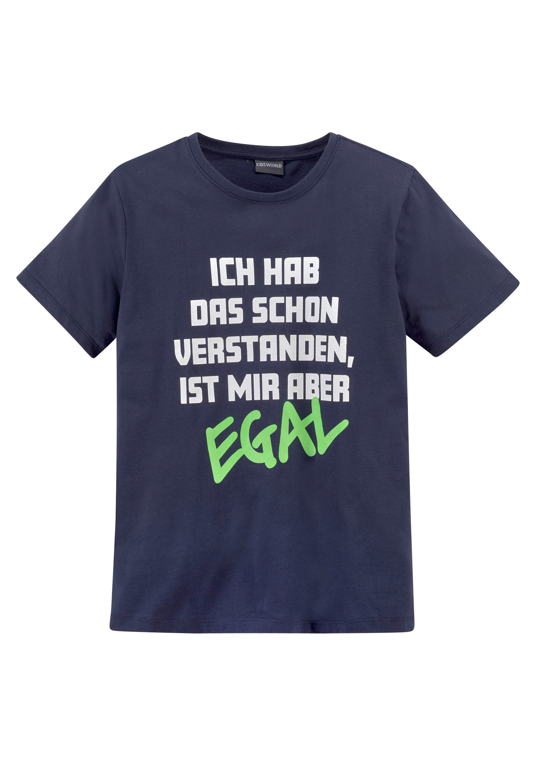 KIDSWORLD T-Shirt »ICH HAB DAS SCHON VERSTANDEN...«, Kurzarm,  Basic-Passform,  bedruckt,  Rundhalsausschnitt