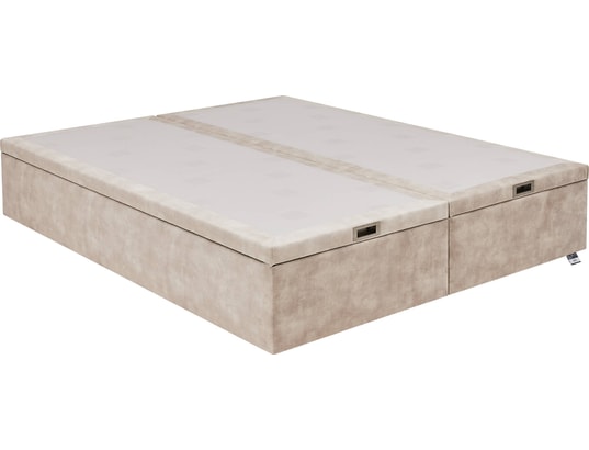TEMPUR - Sommier 140 x 190 Premium Swift électrique 140x190 velours natur D74