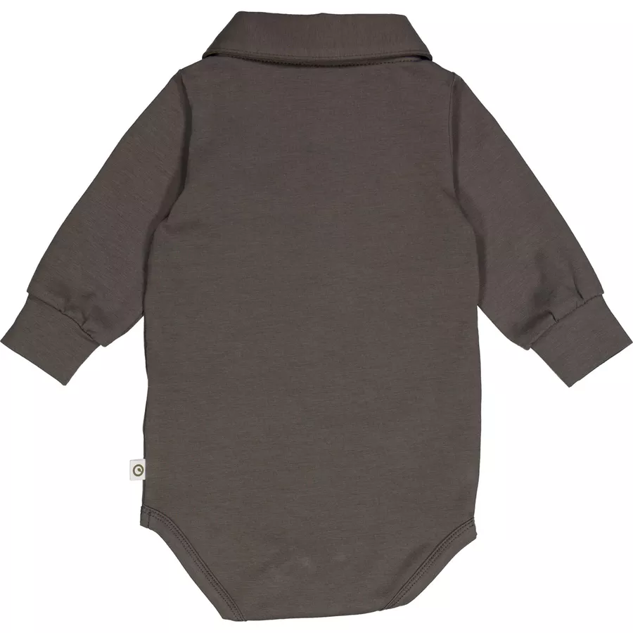 Müsli Polo-Langarmbody Towergrey