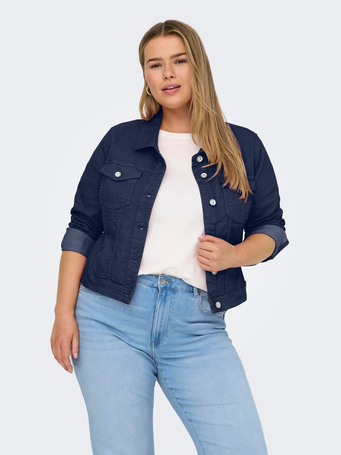 ONLY CARMAKOMA Jeansjacke »CARWESPA COLOUR DENIM JACKET DNM«