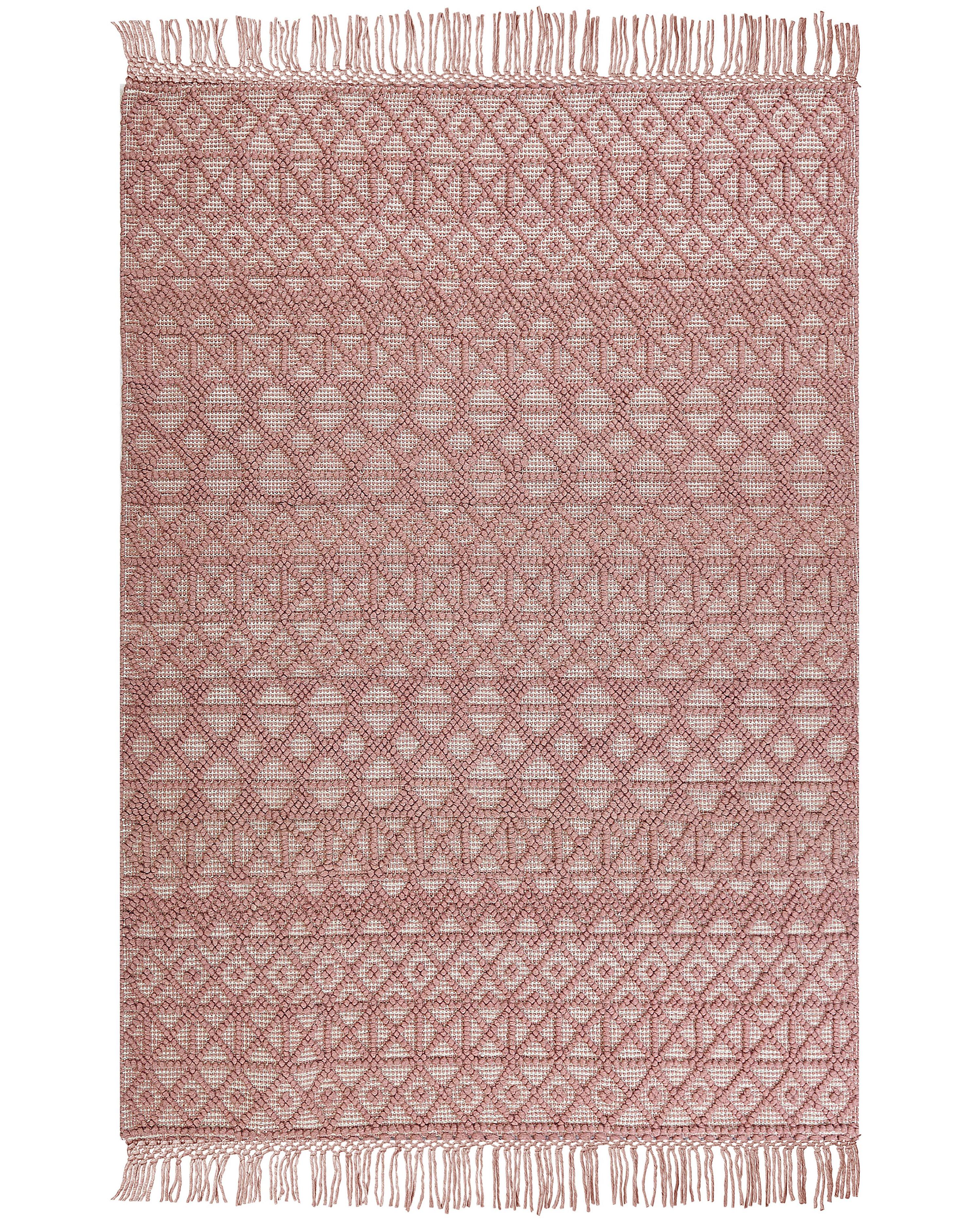 Vloerkleed ALUCRA Roze 160 x 230 cm Wol