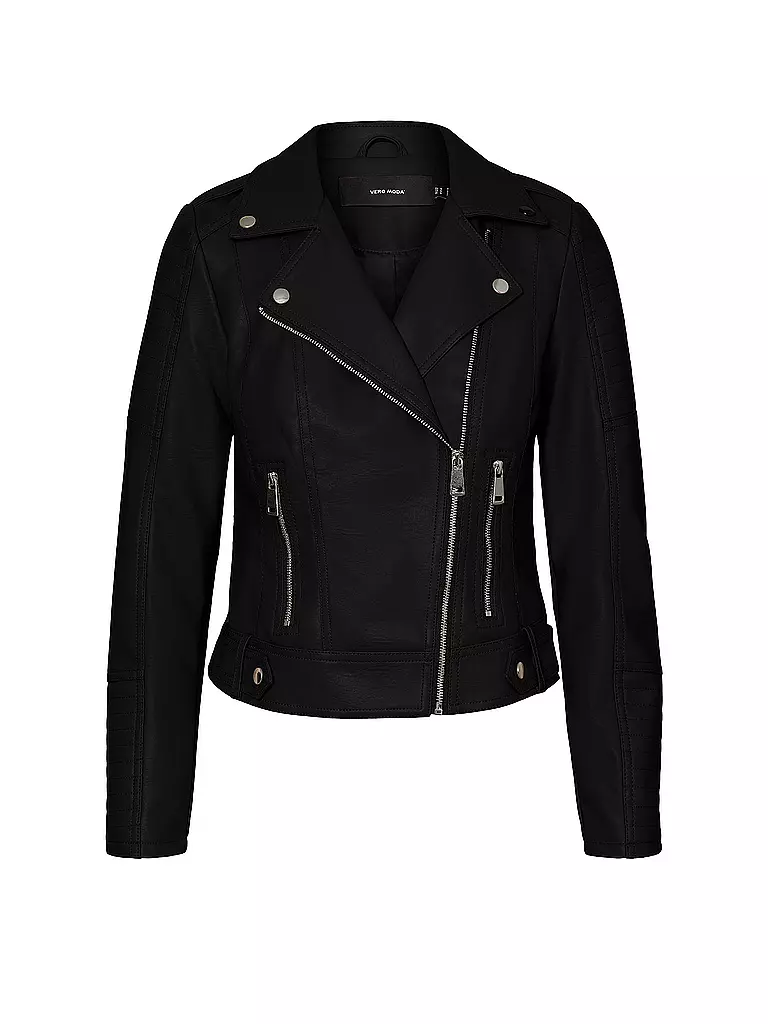 VERO MODA Jacke in Lederoptik VMKERRIULTRA schwarz