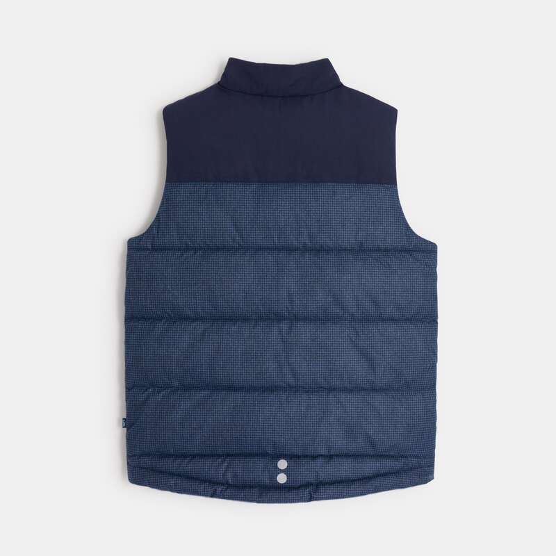 Doudoune bicolore sans manche bleue garçon