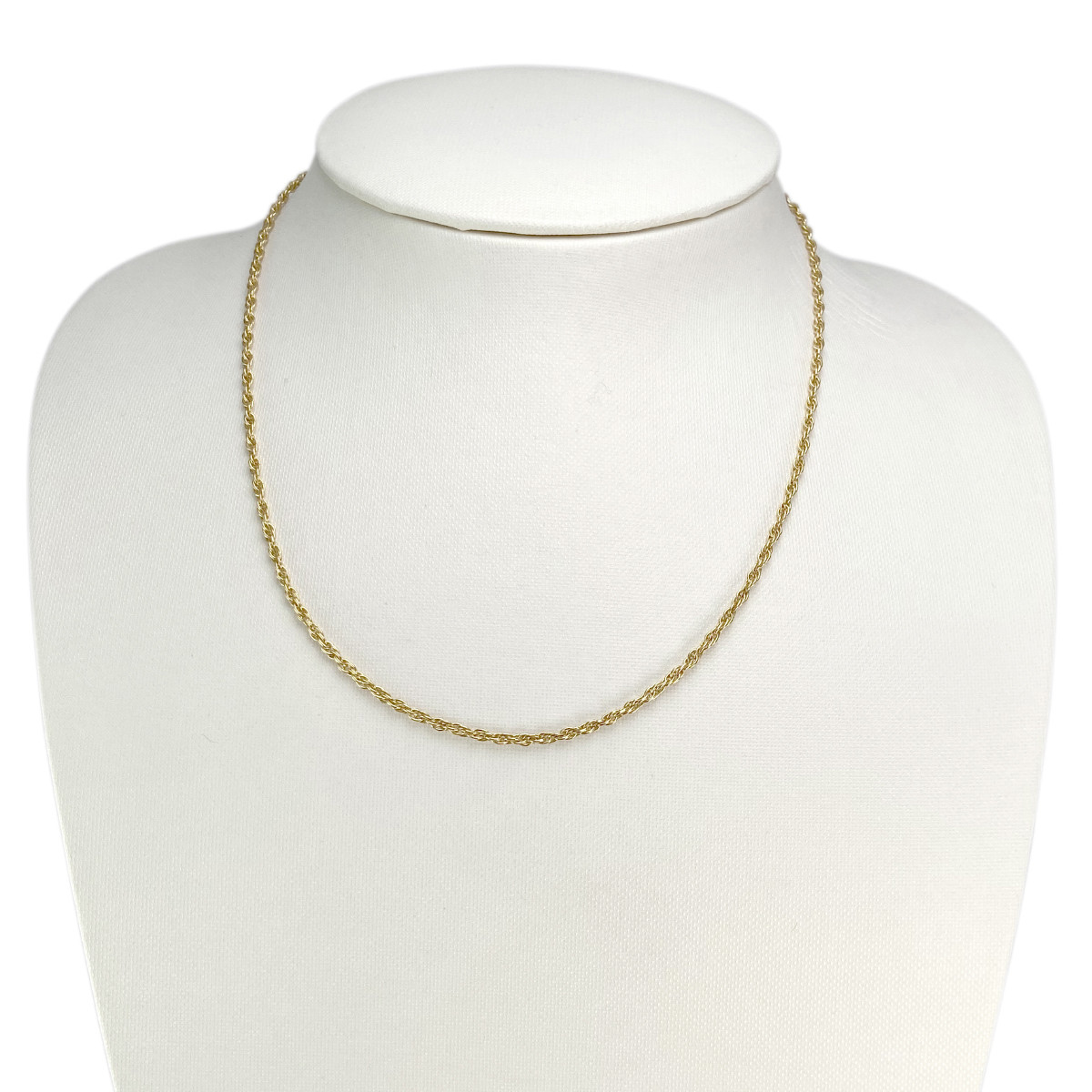 Chaine d'occasion or 750 jaune maille torsadée 42 cm