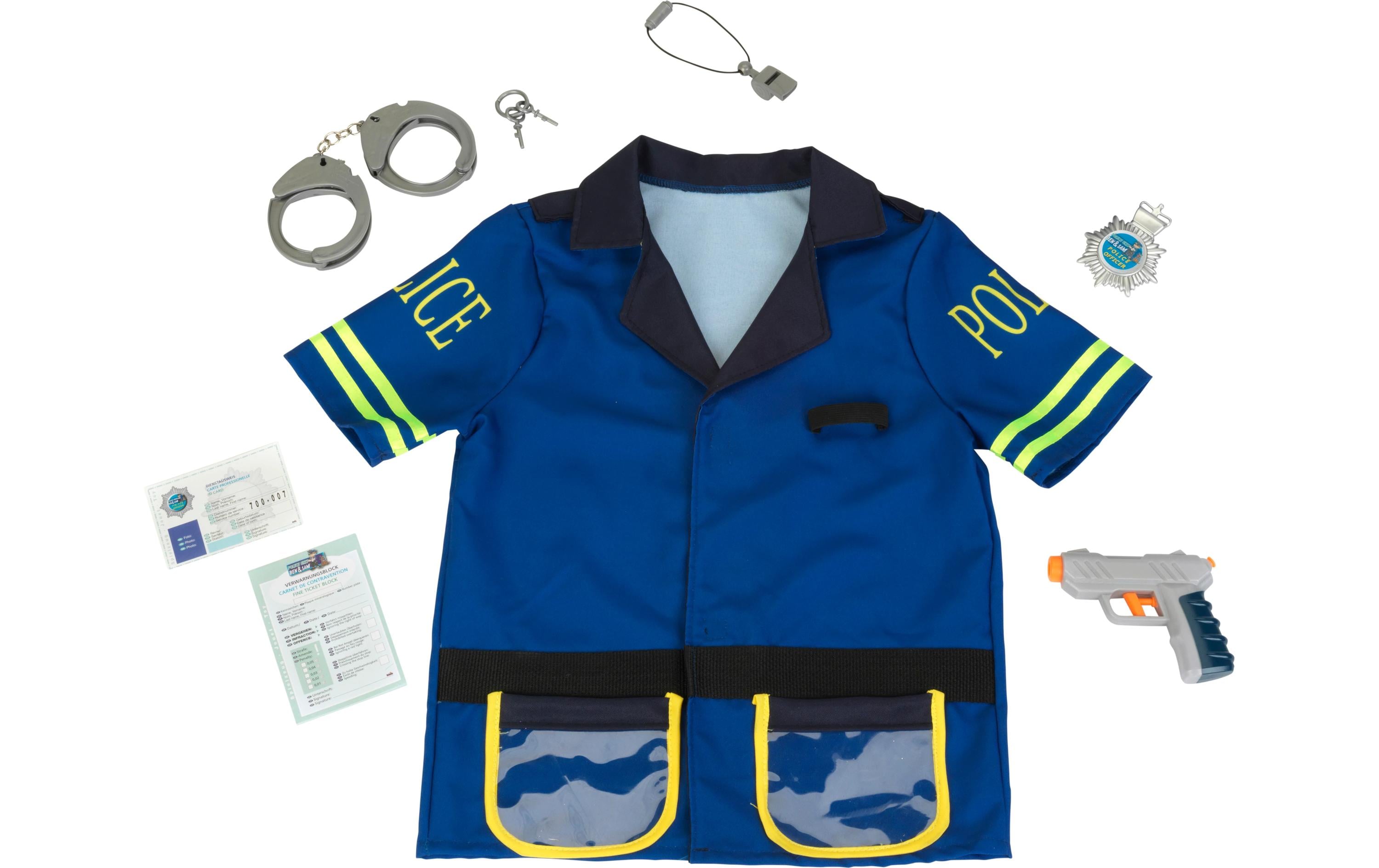 Polizeikostüm mit MützePolizei-Spielset