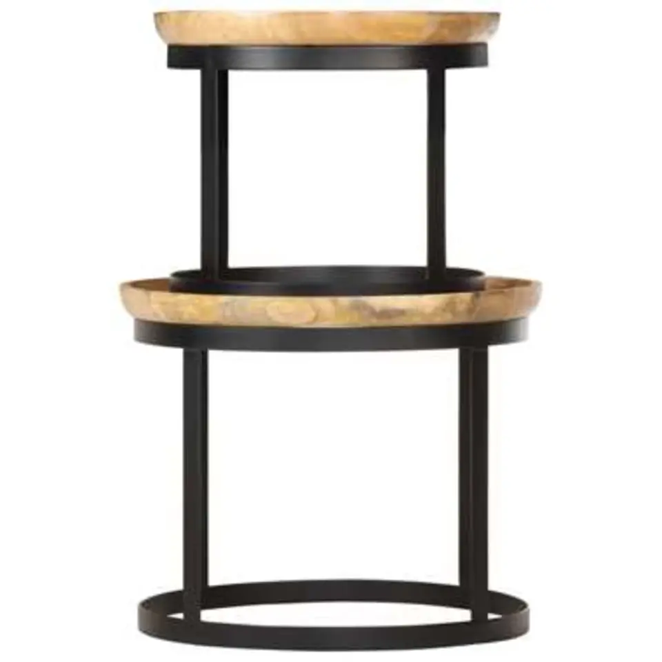 vidaXL - Bijzettafel - Bruin - Hout