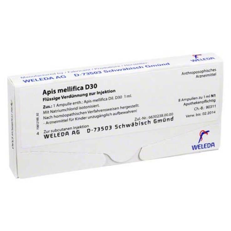 Apis mellifica D 30 Ampullen, 8 St