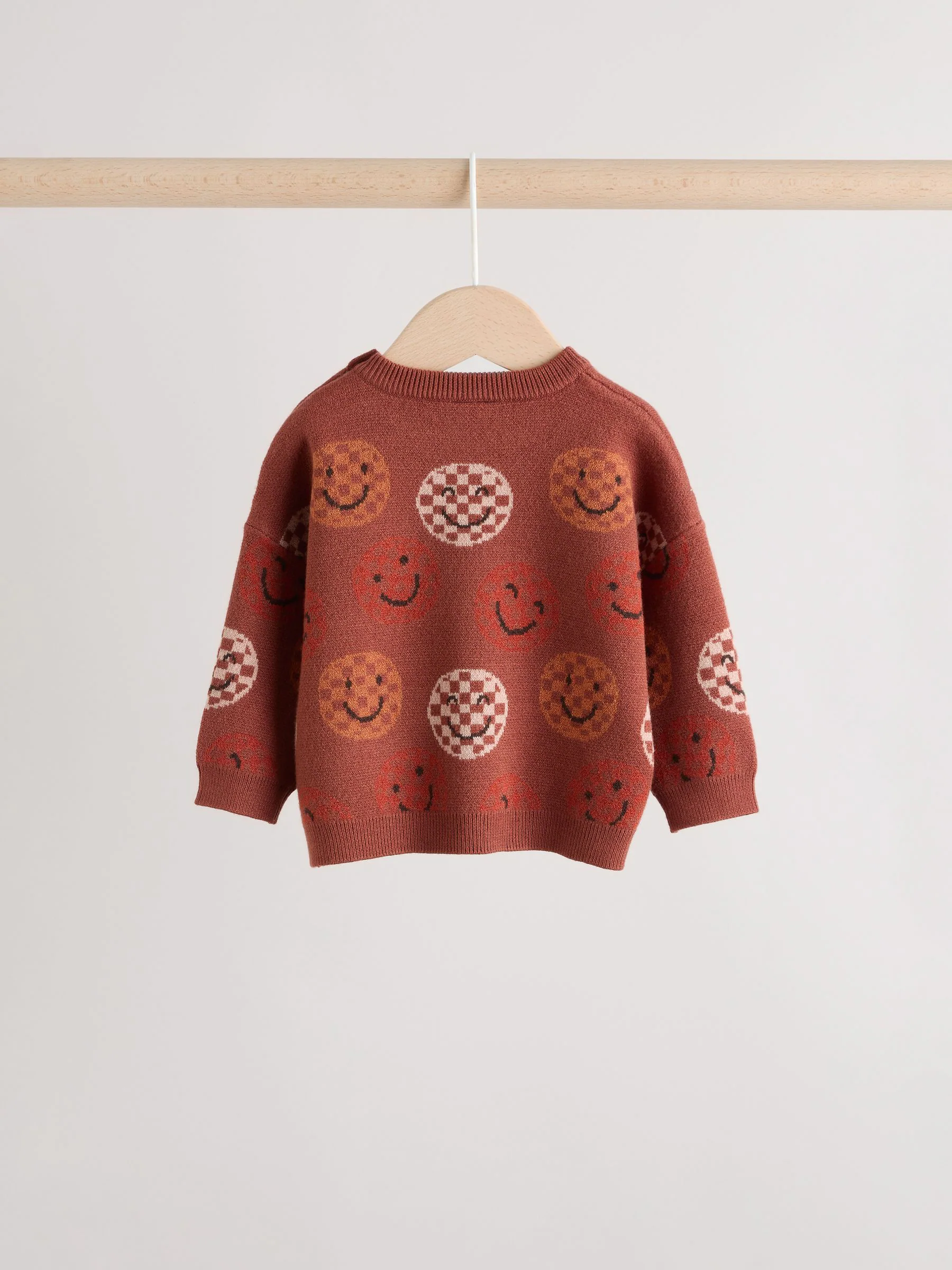 Roestbruin - Babyset van gebreide top en legging (0mnd-2jr)