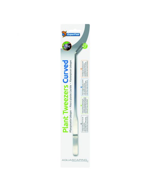 Superfish Rvs Plantenpincet Gebogen - Aquarium Toebehoren